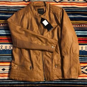 NWT women’s leather-look jacket size 1X